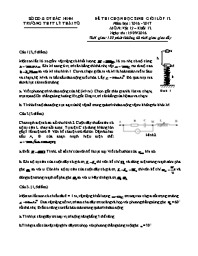 Đề thi chọn học sinh giỏi Vật lí lớp 12 - Năm học 2012-2013 - Sở GD & ĐT Hà Nội